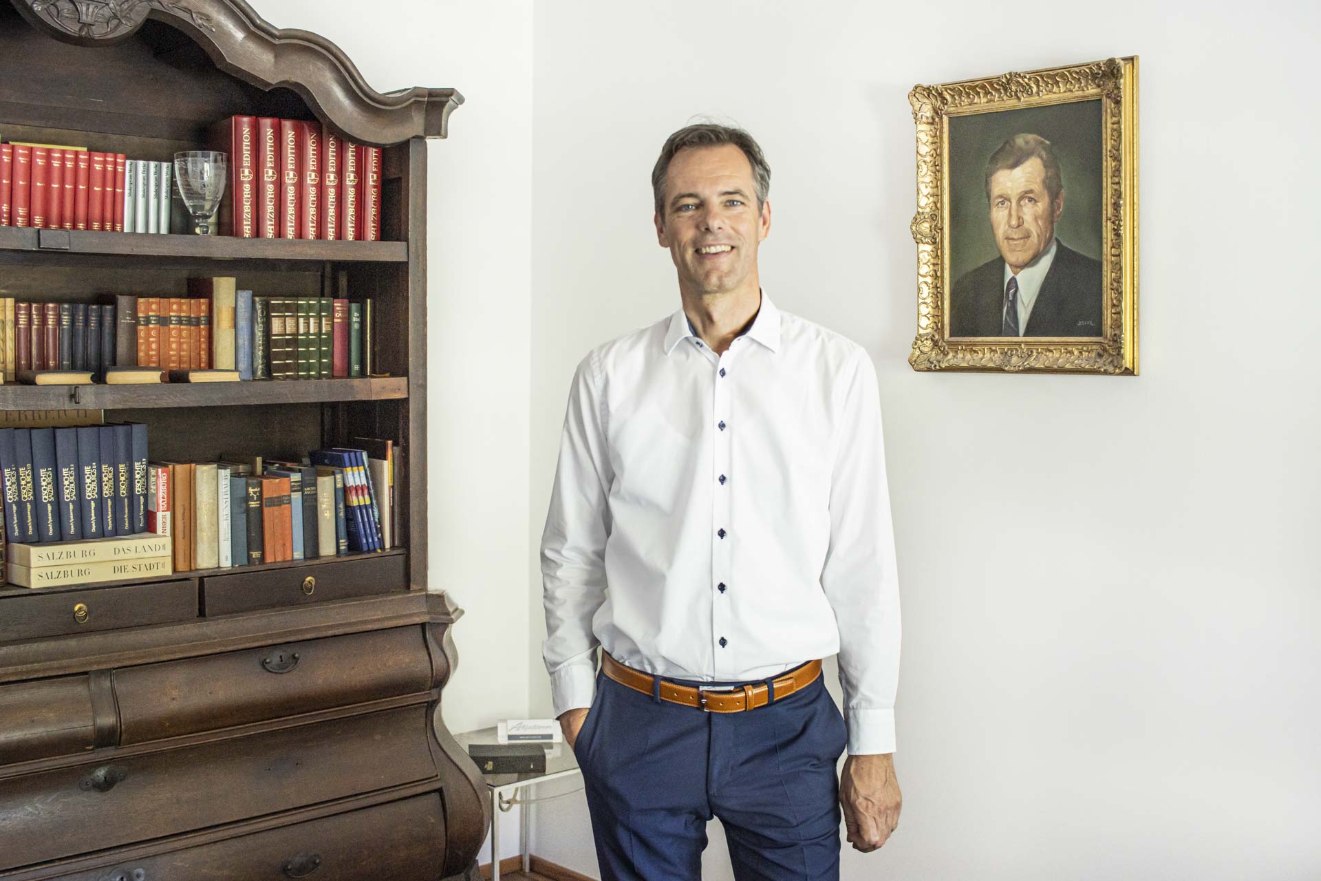 Hannes Abfalterer im Büro